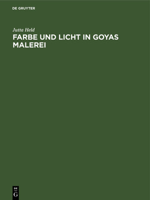 cover image of Farbe und Licht in Goyas Malerei